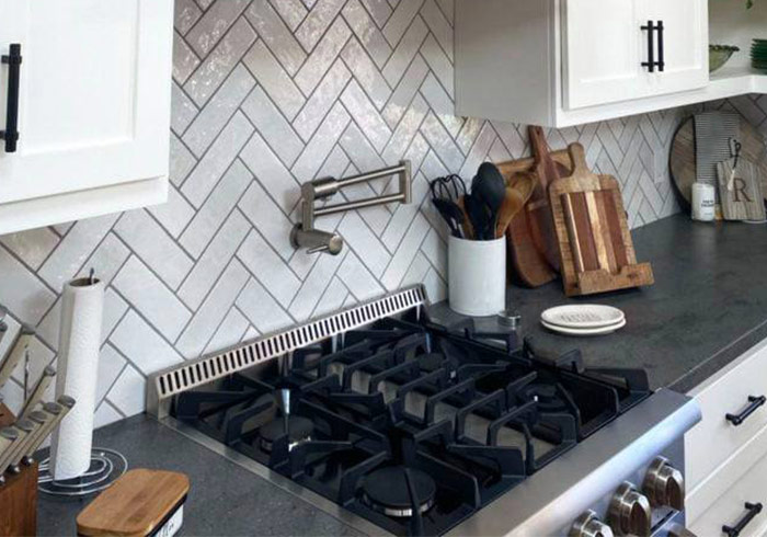 Cocina con encimera Corian