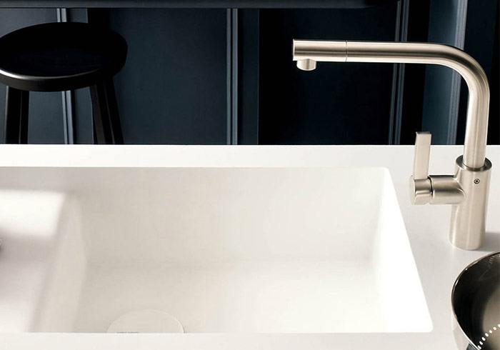 Encimera Corian con fregadero