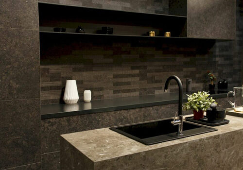 Cocina con encimera de granito